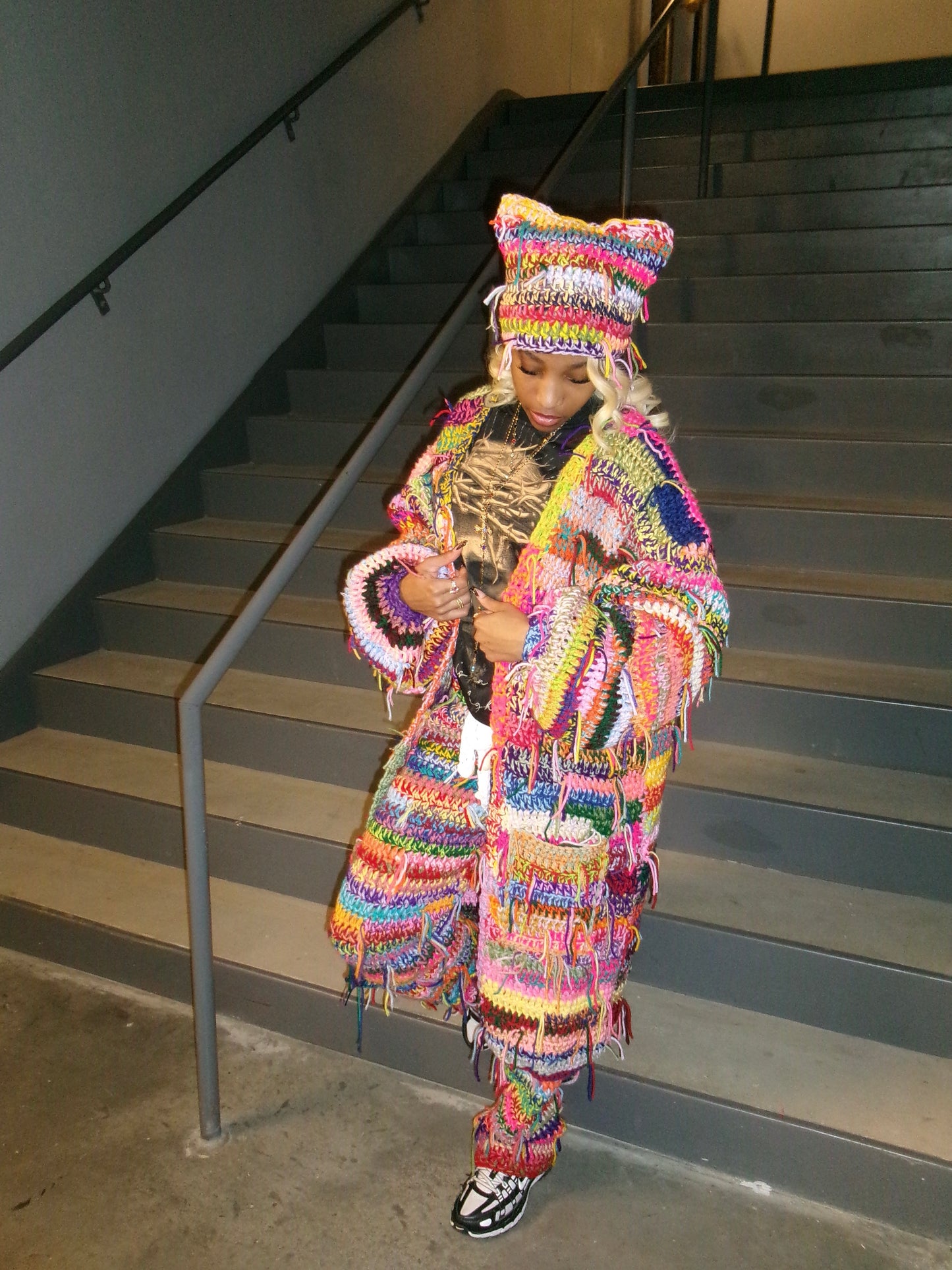 Multi-Color Cat Beanie