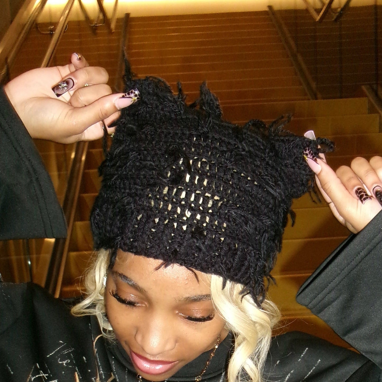 Distressed Cat Beanie