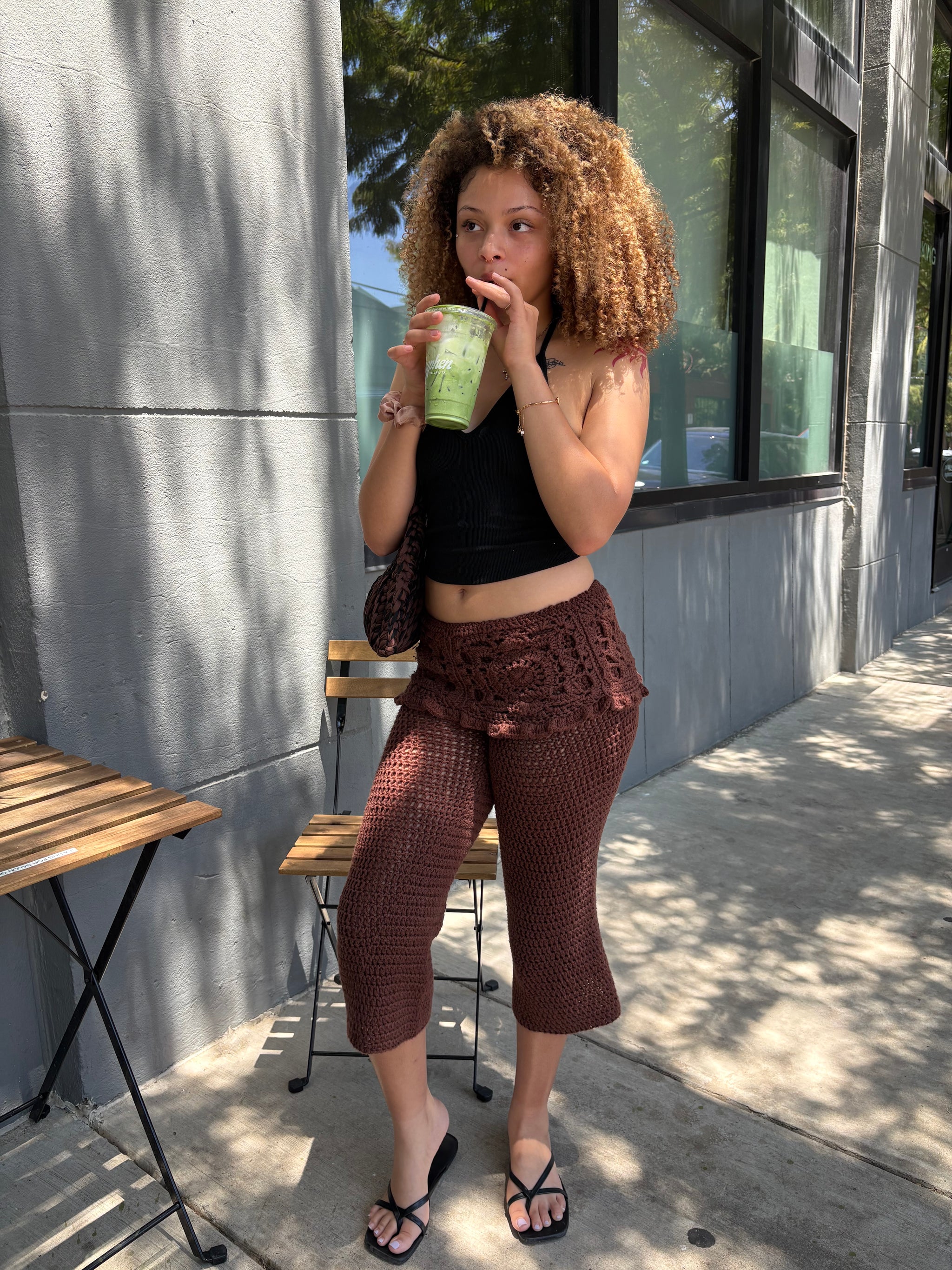 Boho Fold Over Capri