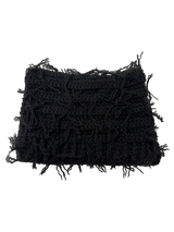 Gorro de punto con diseño de gato desgastado