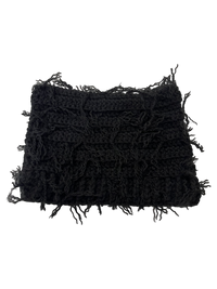 Gorro de punto con diseño de gato desgastado