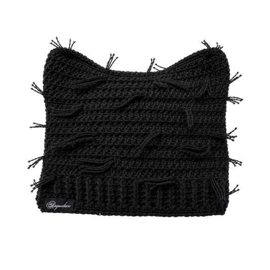 Distressed Cat Beanie