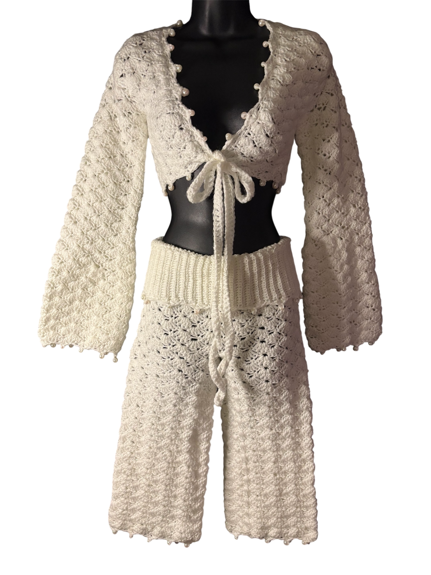 Pearl Tie Top & Capri Set